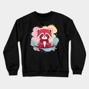 Red Panda Pastel Irresistible Cuteness Crewneck Sweatshirt